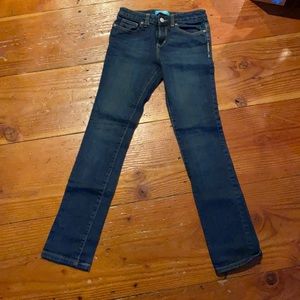 Girls Old Navy size 14 slim. Excellent condition. Soft, dark blue denim.